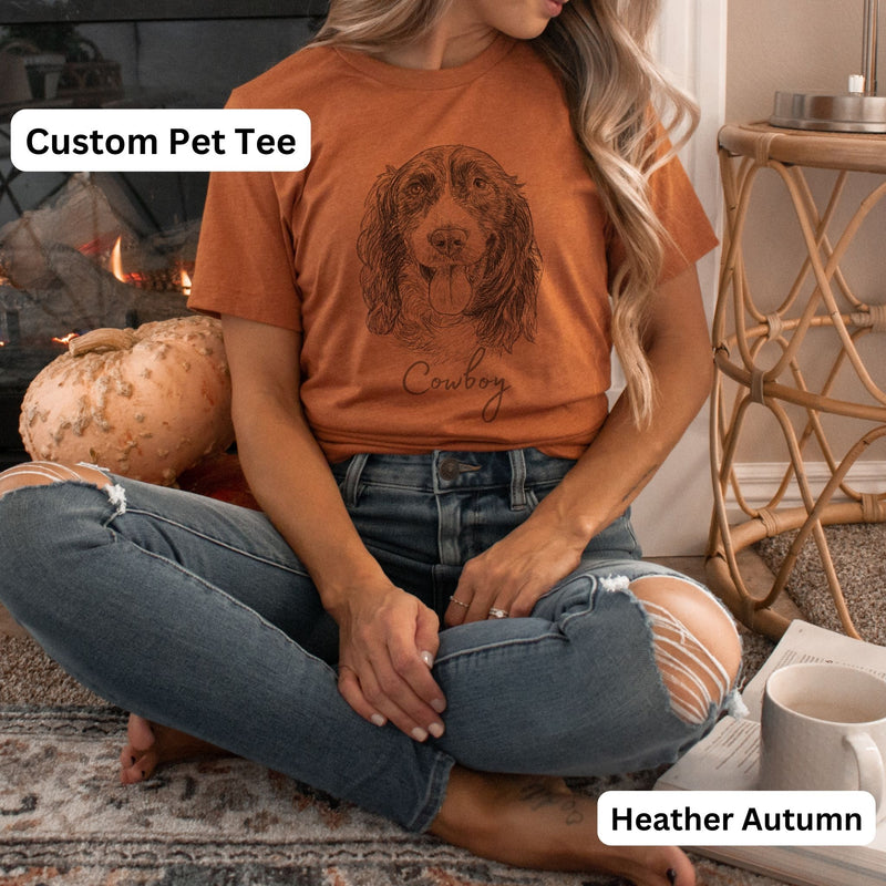Custom Pet Adult Cotton T Shirt