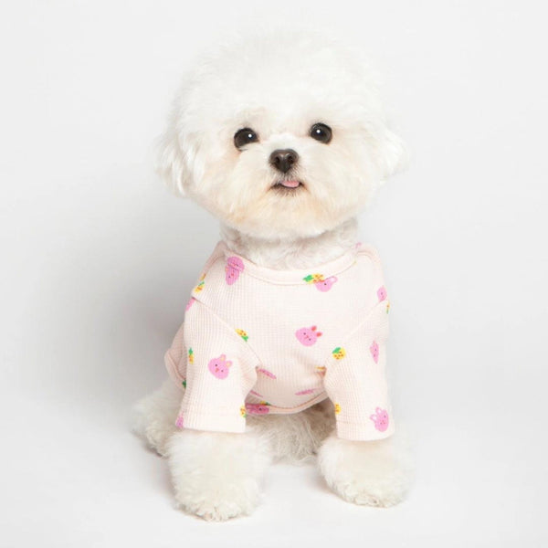 NEW ARRIVAL Cute Funny Bunny Pink Cozy Top For Pets