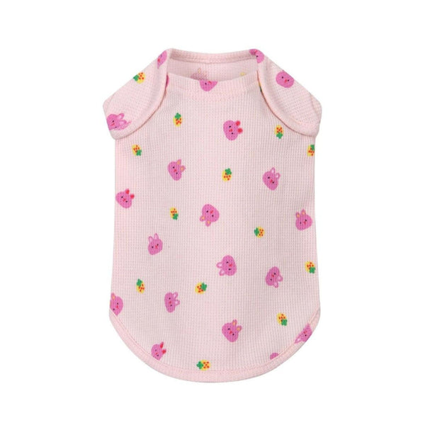 NEW ARRIVAL Cute Funny Bunny Pink Cozy Top For Pets
