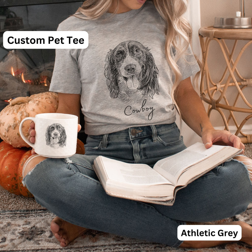 Custom Pet Adult Cotton T Shirt