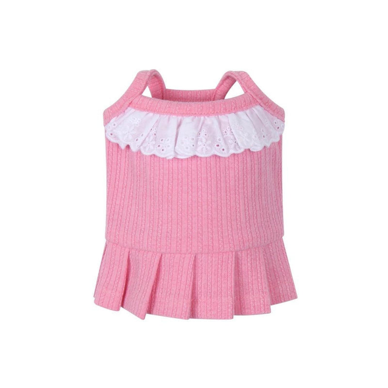 Frilly Pink Dog Tank Top