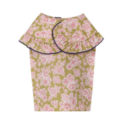 Walk Through The Garden Dog Collar Top Olive