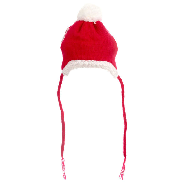 Red Knit Tobaggan Dog Hat